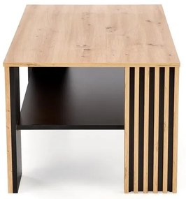 Ława FEMINA 110x65 dąb artisan/czarna - powystawowa HALMAR