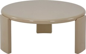 Stolik kawowy MDF - Beżowy błyszczący - ZYRENIA