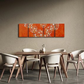 Obraz - Pomarańczowy las (170x50 cm)