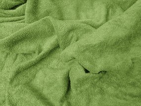 PrzytulneMieszkanie.pl Prześcieradło frotte EXCLUSIVE zielone 160x200 cm
