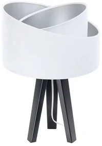 Lampa stołowa GEMSTONE biała/srebrna/czarna BPS KONCEPT