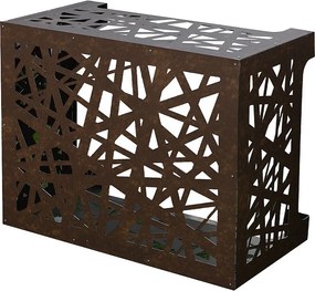 Pokrowiec na klimatyzator ARTIST Bronze Brown Corten Aluminium D86 x G44 x W68 cm