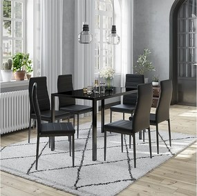 Stół jadalny czarny 120x75x70 grand