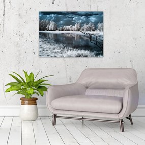 Obraz - Zamarznięty krajobraz (70x50 cm)