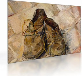 Obraz na szkle - Vincent van Gogh, Shoes, reprodukcje (70x50 cm)