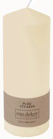 Śmietankowobiała świeczka Eco candles by Ego dekor Top, 50 h