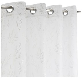 Firanka w biało-srebrnym kolorze 140x260 cm Buds – Casa Selección