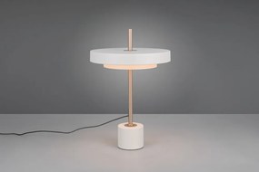 Lampa stołowa LED ze ściemniaczem w kolorze kości słoniowej (wysokość 45,5 cm) Keaton – Trio