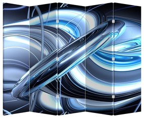Parawan - Niebieska abstrakcja (210x170 cm)