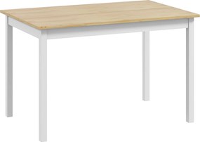 HOMCOM Stół jadalny, 120 x 75 cm stół kuchenny w stylu wiejskim dla 4 osób, drewniany stół do salonu i jadalni, naturalny | Aosom PL