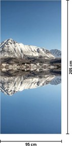 Fototapeta na drzwi - Góry i ich odbicie (95x205cm)