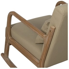 Beżowy fotel bujany Weave – Ixia