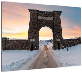 Obraz bramy, Yellowstone (70x50 cm)
