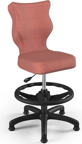 Krzesło dziecięce do biurka Petit Black z podnóżkiem rozmiar 3 (119-142 cm)