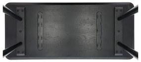 Stół konsolowy czarny dąb 100x44,5 cm Bast - Villa Collection