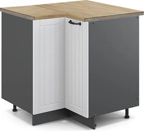 Szafka narożna biały domek wiejski 80.5x60x82 fame-line