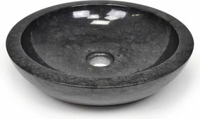 Umywalka kamienna - czarny polerowany marmur DIVERO