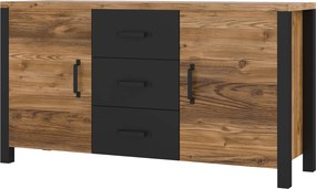 Komoda OLIVIERO 147 cm do Salonu Sypialni Odcienie brązu