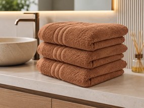 Ręcznik kąpielowy Classic 70 x 140 cm brązowy, 100% bawełna