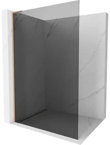Mexen Kioto L ścianka prysznicowa Walk-in 120 x 200 cm, grafit, miedź szczotkowana - 800-120-103-65-40