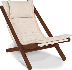 Leżak 1,08x0,62x0,85 m kremowy Allegro