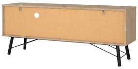 Szafka pod TV w dekorze dębu w naturalnym kolorze 150x60x40 cm Ry – Tvilum