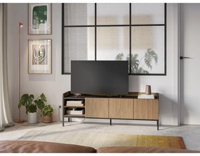 Szafka pod TV w dekorze dębu w naturalnym kolorze 160x55x42 cm Adara – Marckeric