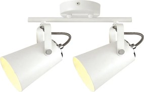 Biała loftowa lampa sufitowa z reflektorami - S986-Vanis