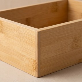 Organizer biurkowy bambusowy, 15 x 23 x 7 cm