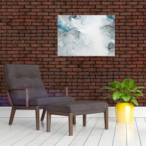 Obraz na szkle - Niebieski marmur (70x50 cm)