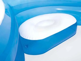 Dmuchany basen ogrodowy 229x229 cm Intex 475 z siedziskami - basen dla dzieci i dorosłych