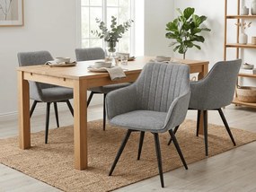 Szare krzesło do kuchni BALLO BREGO