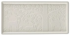 Biały półmisek kamionkowy Mason Cash In the Forest, 30x15 cm