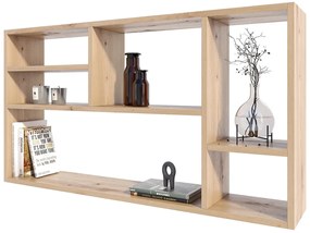 6 Komorowa Półka Regał Wiszący Dąb Artisan S7-W69