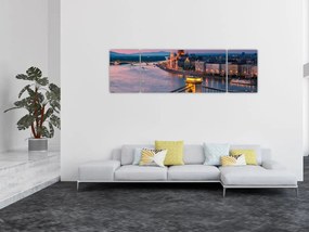 Obraz - Panorama miasta, Budapeszt, Węgry (170x50 cm)