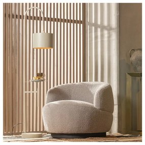 Jasnoszary obrotowy fotel Wolly – WOOOD