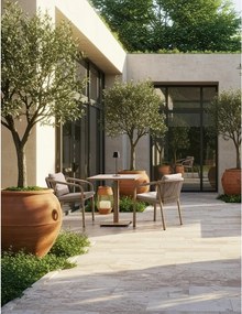 Stalowy stolik ogrodowy 73x73 cm Kalimera – Bizzotto