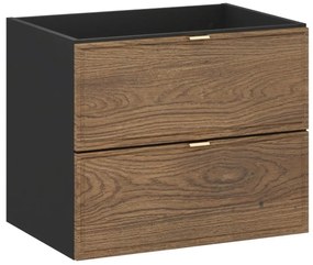Szafka pod umywalkę TALIA CASELLA 2S 60cm dąb casella/czarny mat COMAD