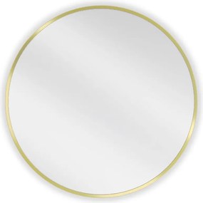 Mexen Loft lustro łazienkowe okragłe 60 cm, rama złota - 9850-060-060-000-50