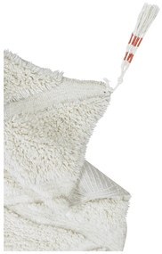 Biały wełniany dywan tkany ręcznie odpowiedni do prania170x240 cm Enkang Ivory – Lorena Canals
