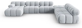 Jasnoniebieska aksamitna sofa 379 cm Bellis – Micadoni Home