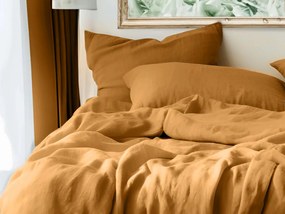 PrzytulneMieszkanie.pl PrzytulneMieszkanie.pl Pościel muślinowa MUSSARI musztardowa Rozmiar pościeli: 70 x 90 cm | 140 x 220 cm