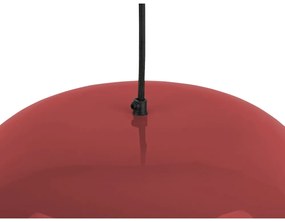 Czerwona lampa wisząca z metalowym kloszem ø 40 cm Dome – Leitmotiv