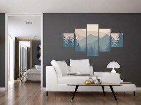 Obraz - Góry Turkusowe N⁰2 (125x70 cm)