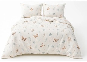 Matex Pościel muślinowa Motyle, 140 x 200 cm, 70 x 90 cm