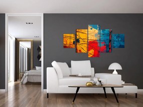 Obraz - Abstrakcyjne linie elektryczne (125x70 cm)