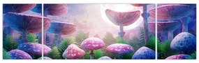 Obraz - Grzyby w pełni księżyca, grafika (170x50 cm)