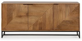 Niska komoda z litego drewna mango w naturalnym kolorze 170x79 cm Nereida – Marckeric