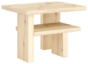 Stolik z litego drewna sosnowego 34x45 cm Japan – Karup Design
