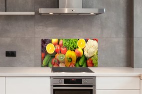 Szklany Panel Zielona Kompozycja Warzywna